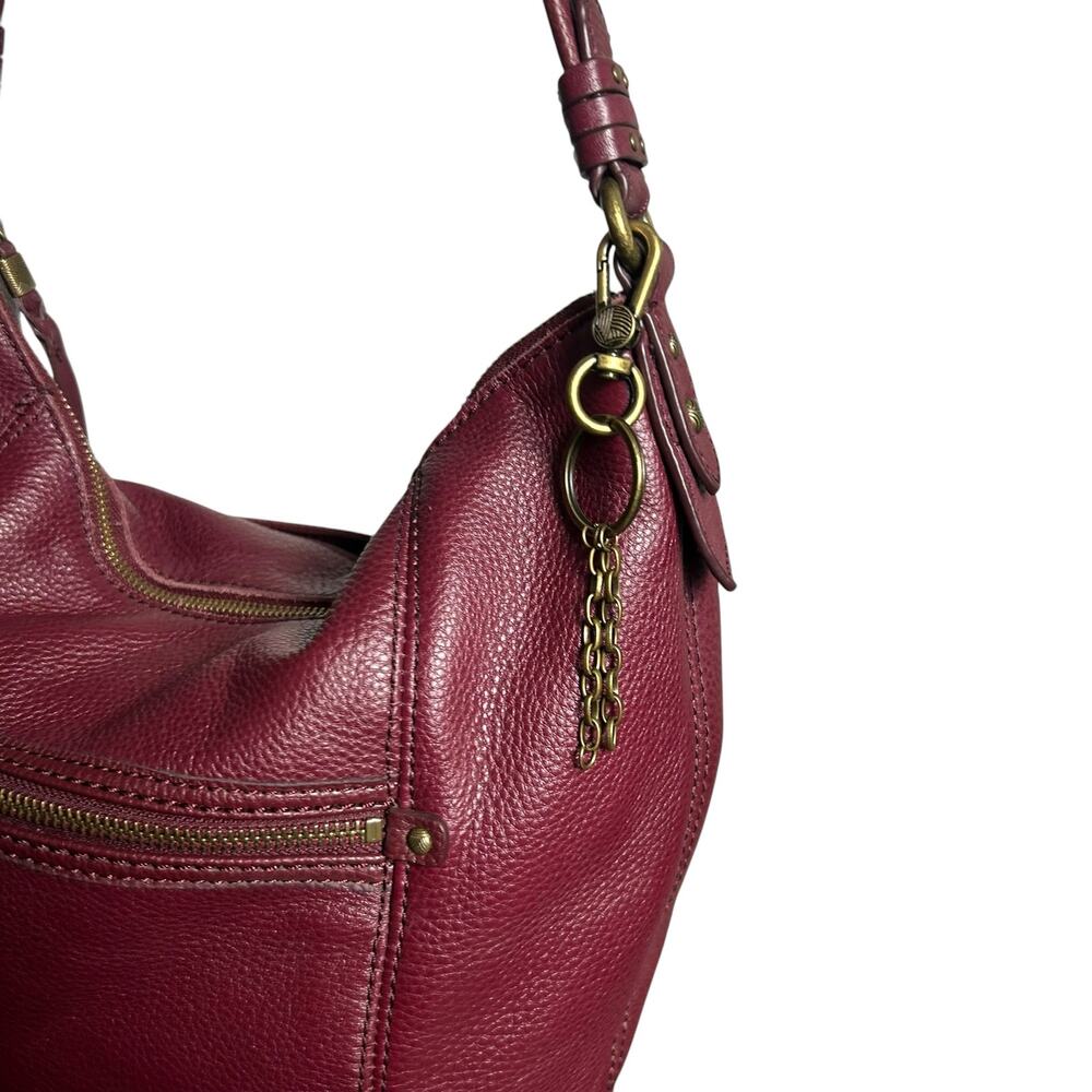 The Sak Burgundy Leather Sequoia Hobo Bag - Picture 2 of 8